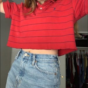 Cropped Polo Tee